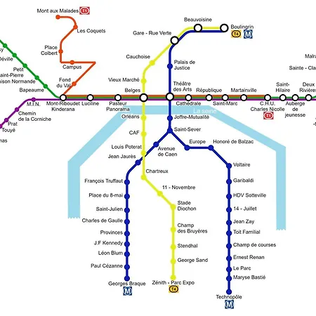 Apartment Miroir-arrivee Autonome-animal Ok Rouen